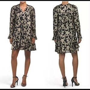 Anthropologie NWT metallic floral dress size XL